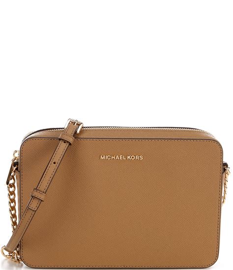 michael kors jet set crossbody camel